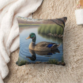 優雅なエレガントマラードオンザランカントリー池 クッション (ブランケット)