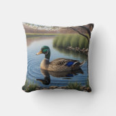 優雅なエレガントマラードオンザランカントリー池 クッション (正面)