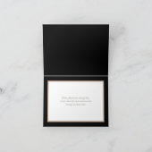 優雅なオーキッド&ユリの植物学的な美しい感謝カード サンキューカード (内部)