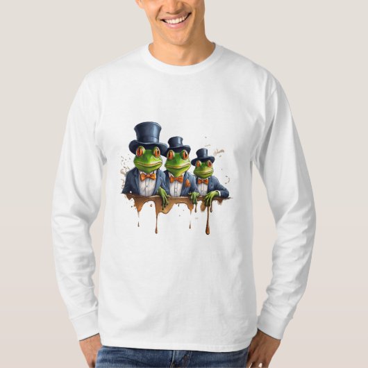 優雅なカエル Tシャツ (正面)