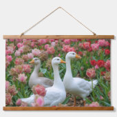 優雅なガーズインブルーミングガーデン動物愛好家 吊り下げ型タペストリー (正面)