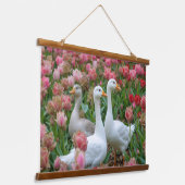 優雅なガーズインブルーミングガーデン動物愛好家 吊り下げ型タペストリー (傾斜あり)