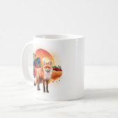 優雅なキツネマグ コーヒーマグカップ (正面左)