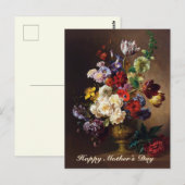 優雅なクラシックオランダ絵画「花の静物」 ポストカード (正面/裏面)