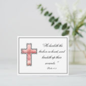 優雅なクリスチャン追悼カード ポストカード (スタンド正面)