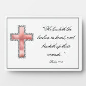 優雅なクリスチャン追悼記念プレート フォトプラーク (正面)