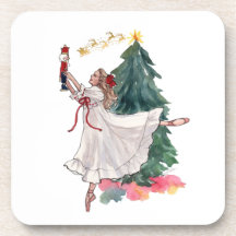 優雅なクリスマスのバレエ少女とくるみ割り人形