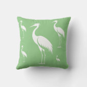 優雅なクレーン渡り鳥の装飾 クッション (裏面)