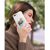 優雅なクレーン：水彩画カスタム像 Case-Mate iPhoneケース