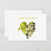 優雅なグラフィティ散布ハート枠 (正面/裏面)