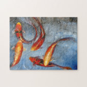 優雅なコイI ジグソーパズル (横)