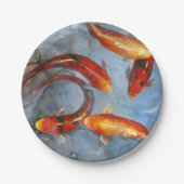 優雅なコイI ペーパープレート (正面)