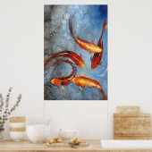 優雅なコイI ポスター (キッチン)