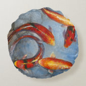 優雅なコイI ラウンドクッション (裏面)