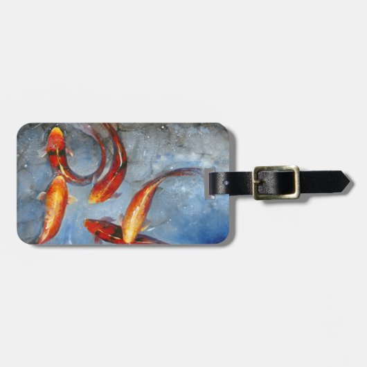 優雅なコイI ラゲッジタグ (正面横)