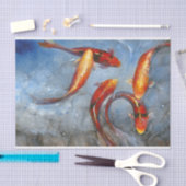 優雅なコイI 薄葉紙 (クラフト)