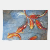 優雅なコイII キッチンタオル (横)