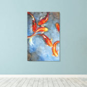 優雅なコイII キャンバスプリント (インサイチュ (ウッドフロア))