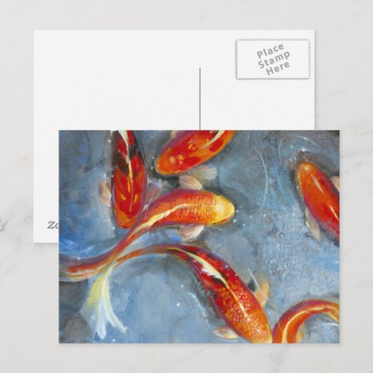 優雅なコイII ポストカード (正面/裏面)