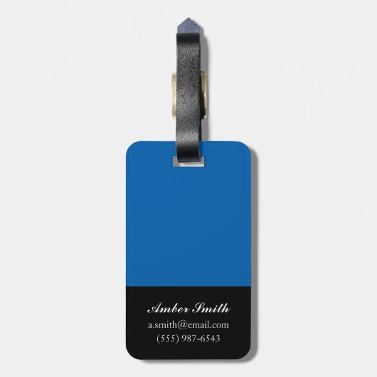 優雅なコイII ラゲッジタグ (裏面縦)