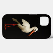優雅なコウノトリのブラック4ラグジュアリーiPhone 13 Case-Mate iPhoneケース (裏面 (横))
