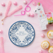 優雅なシノワズリー・アンティーク・パターンの結婚前お披露目会 ペーパープレート (パーティー)