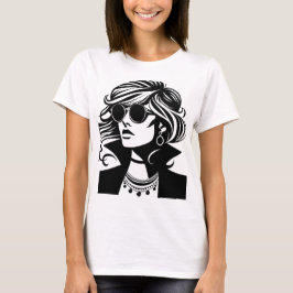 優雅なシルエット：エレガンス・オブ・ジュエリー Tシャツ