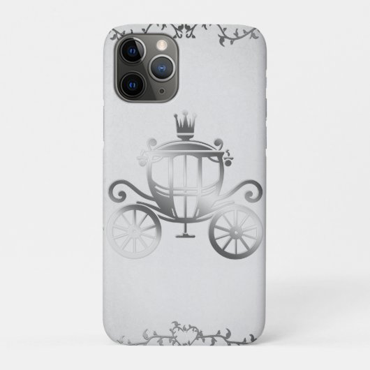 優雅なシルバーキャリッジ ストーリーブック ホワイトプリンセス Case-Mate iPhoneケース (裏)