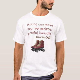 優雅なスケートで滑るビベスTシャツ Tシャツ