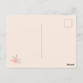 優雅なスパパーティーの招待状（偽の金） ポストカード (裏面)