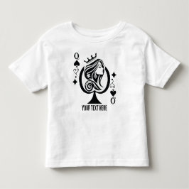 優雅なスペードの女王のトランプ記号 トドラーTシャツ