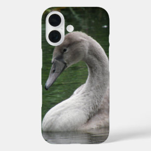 優雅なスワン iPhone 16ケース