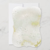 優雅なソフトグリーンの洗礼招待状 招待状 (裏面)