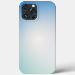 優雅なソフトブルーとホワイトのグラデーション iPhone 13 PRO MAXケース