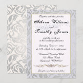 優雅なタイポグラフィー リージェンシー時代の結婚式招待状 招待状 (正面/裏面)