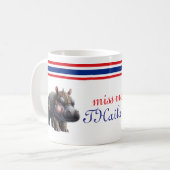 優雅なタイ産のヒッポタマスモーは、マグカップ コーヒーマグカップ (正面左)