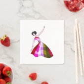 優雅なダンスムーブナプキン スタンダードカクテルナプキン (インサイチュ)