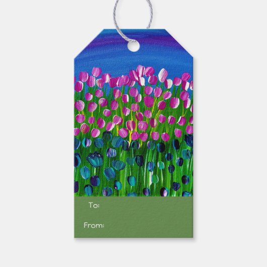 優雅なチャーム ギフトタグ (正面)