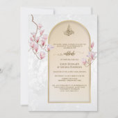 優雅なニッカー結婚式の招待状 | モクレン 招待状 (正面)