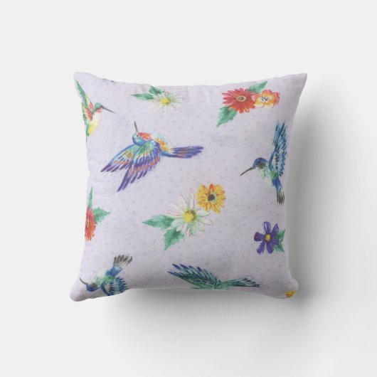 優雅なハミングバード クッション (裏面)