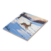 優雅なハレの境界:冬の喜びに満ち タイル (側面)