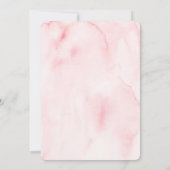 優雅なバラ色のゴールド水彩花の結婚式 セーブザデート (裏面)