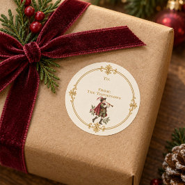 優雅なパイパーズ・パイピング クリスマスギフト ラベル