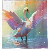 優雅なパステルエレガンス シャワーカーテン (正面)