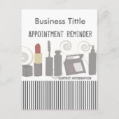 優雅なパーティーの美しいのファッションの化粧及び美顔術 インビテーションポストカード (正面)