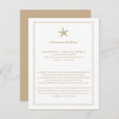 優雅なヒトデ |の結婚宿泊 エンクロージャーカード (正面/裏面)