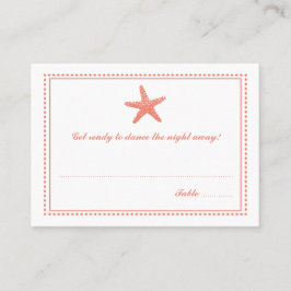 優雅なヒトデ 客席エスコートカード プレイスカード