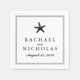 優雅なヒトデ | 結婚s スタンダードカクテルナプキン