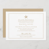 優雅なヒトデ | 結婚s 招待状 (正面/裏面)