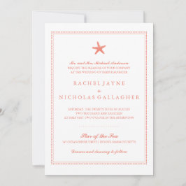 優雅なヒトデ | 結婚s 招待状